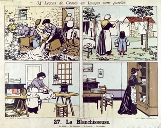 La Lavandera, de 34 Lecciones de Imágenes sin Palabras, principios del siglo XX